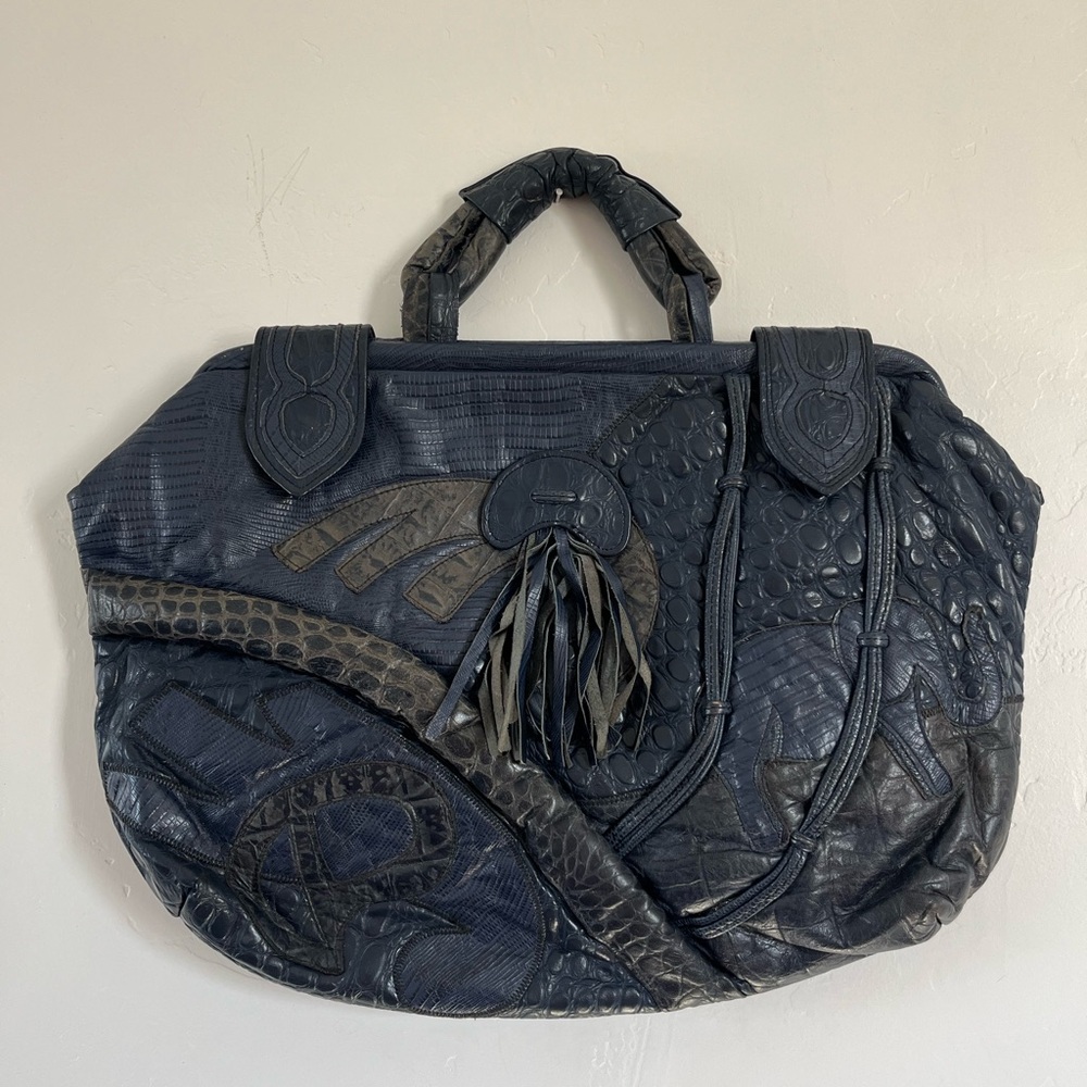 Elegant Navy Blue Tote Bag